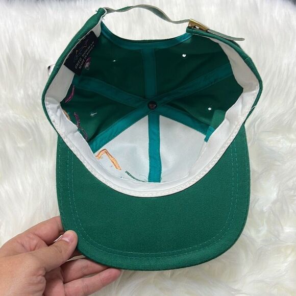 Vintage Greg Norman "The Shark" Adjustable Green Hat Cap NWT - Picture 8 of 11
